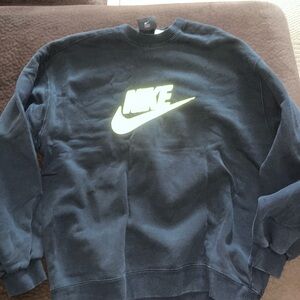 Rare VTG 90s Nike Premier Soccer Volt Swoosh Sweatshirt Pullover Large